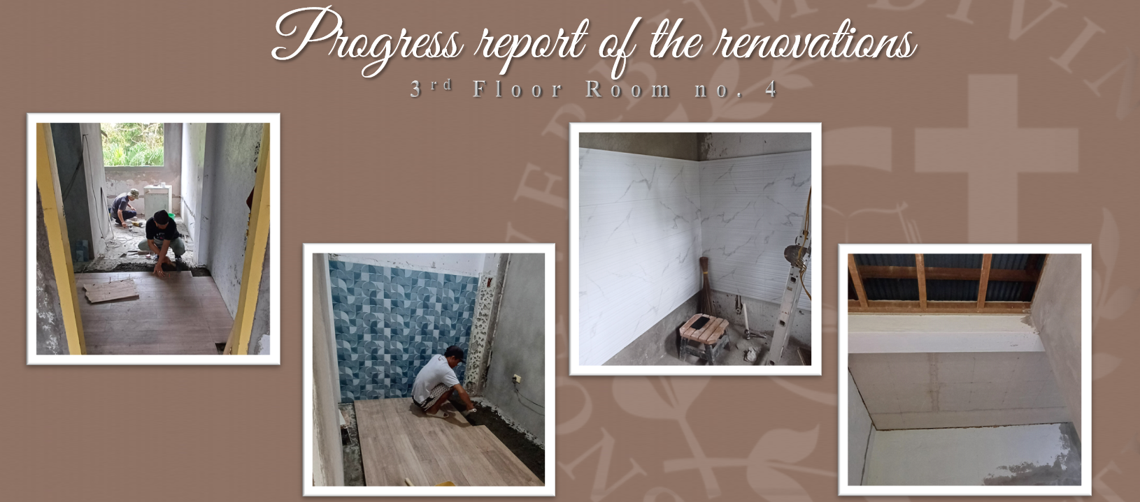 Progress report on the Renovations (3rd Floor Room no. 4)